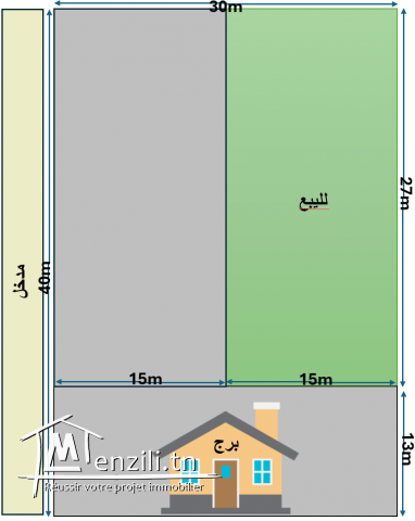 Terrain très bien situé à vendre