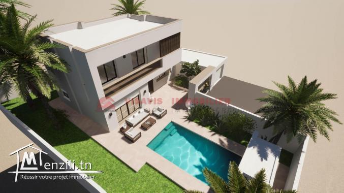 VILLA TITRE BLEU - P 694 - HOUMT SOUK DJERBA - PROJET CLÉ EN MAIN