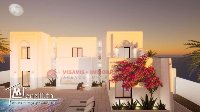 PROJET CLÉ EN MAIN  - titre bleu - P 691 - HOUMT SOUK DJERBA