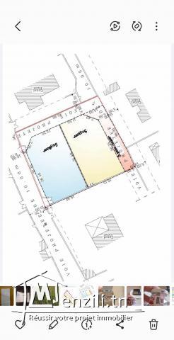 Terrain 1112 m2 R+2 route de Tunis Km3 Sfax