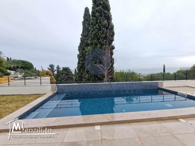 une villa vue sur mer à gammarth