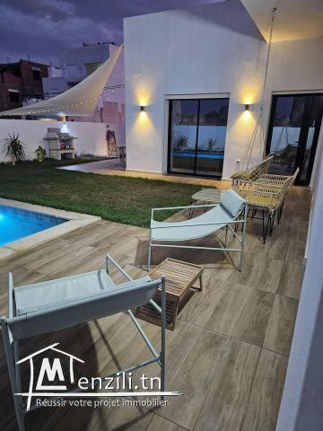 villa avec piscine de luxe à ezzahra hammam el ghezez