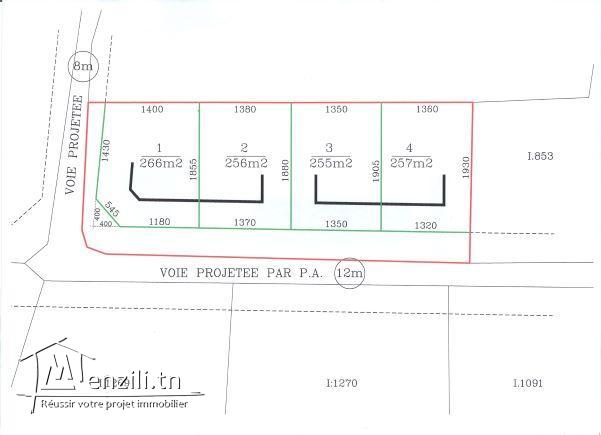 Terrain d’Angle Exceptionnel Triple Ouverture Vue Panoramique Skanes Monastir