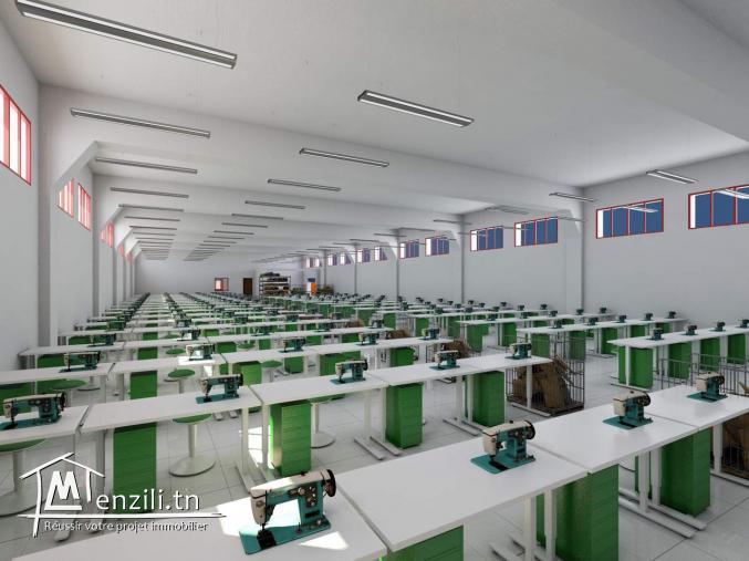 Usine 3000m2 à Soliman à Louer