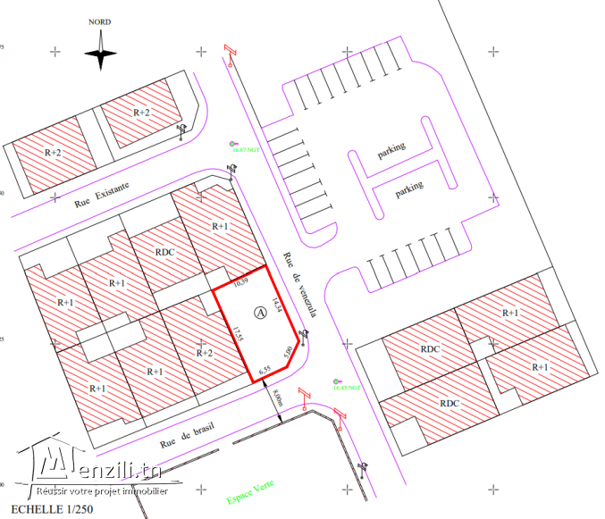 قطعة أرض للبيع على واجهتين المروج 4