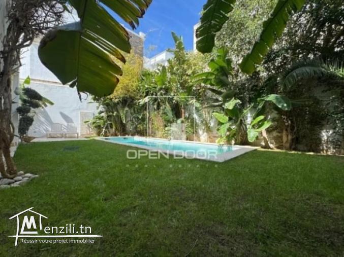 Villa S4 avec Piscine à la Marsa