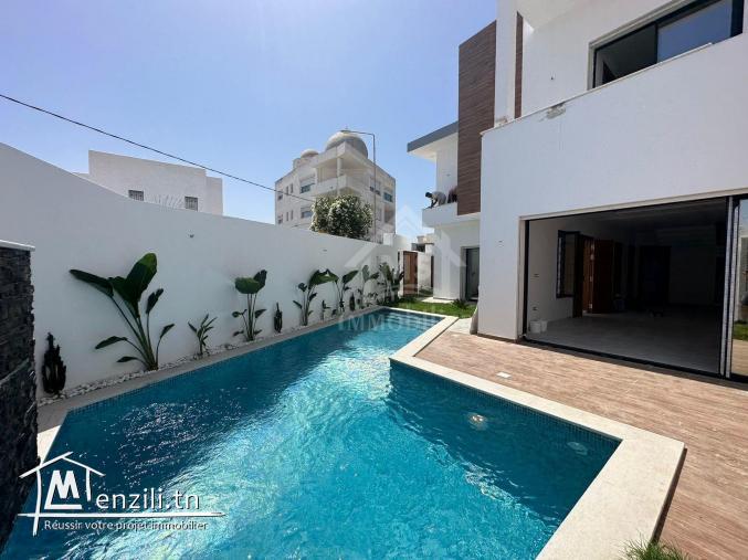 Belle villa toute neuve S+4 avec piscine à vendre 51355351