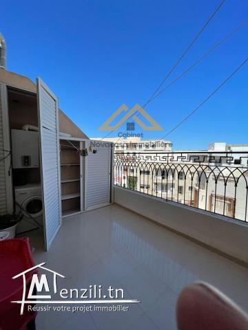 À louer  : S2 meublé haut standing avec vue imprenable sur mer