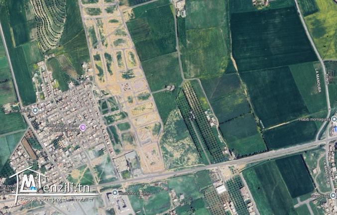 Un terrain AFH à hidhab mornagia 225 m²