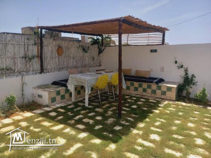 Une villa et un étage à plage Dar Allouch