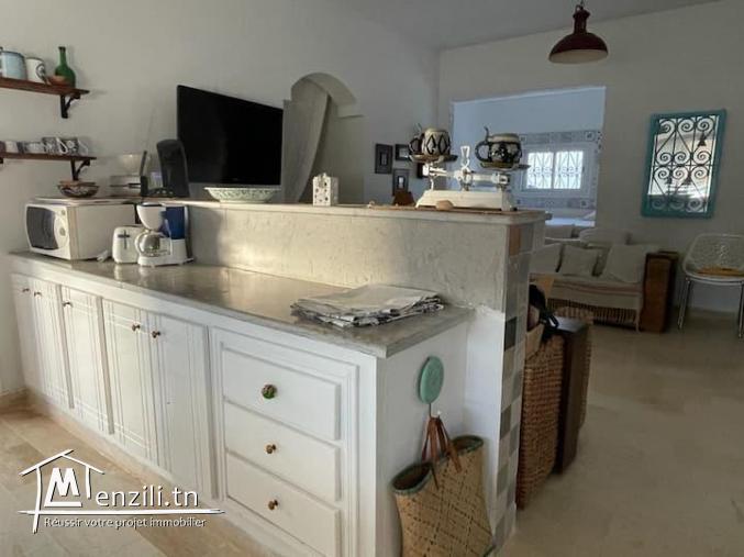 Une villa et un étage à plage Dar Allouch