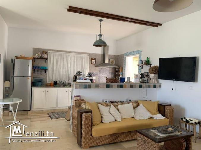 Une villa et un étage à plage Dar Allouch