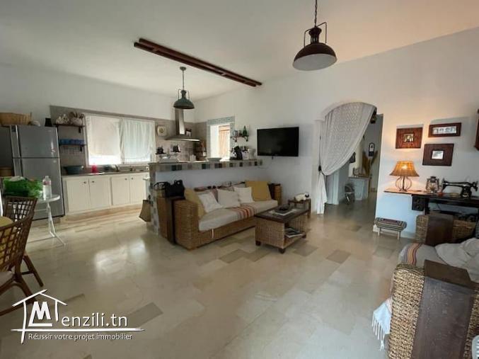 Une villa et un étage à plage Dar Allouch