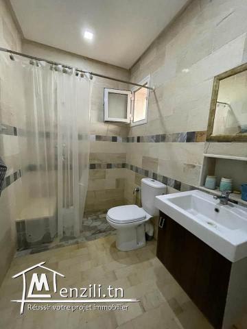 Une villa et un étage à plage Dar Allouch