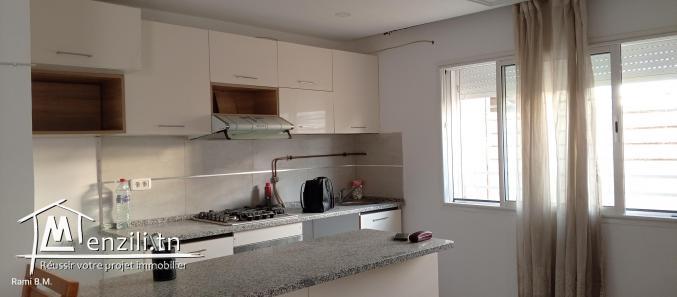 Un appartement S+1 à Raoued plage limite Gammarth