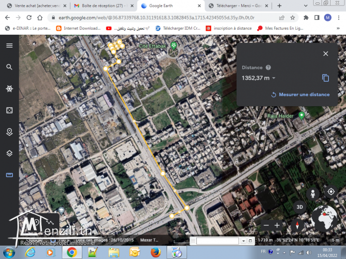 le terrain de la Marsa