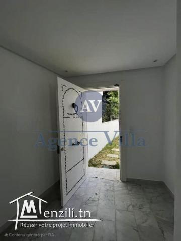 un duplex avec jardin à la marsa