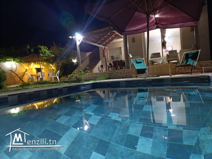 À Louer – Villa avec Piscine Privée à Dar Allouch, Kélibia ????