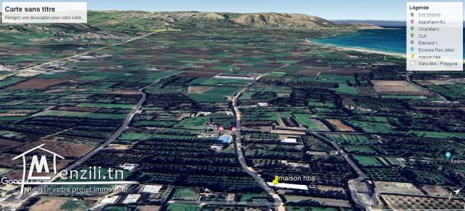 terrain 308 m 2 + maison 60 m2