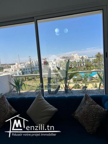 À LOUER (Courte Durée) | Appartement S+2 Meublé – Résidence Pieds dans l’Eau à Kantaoui