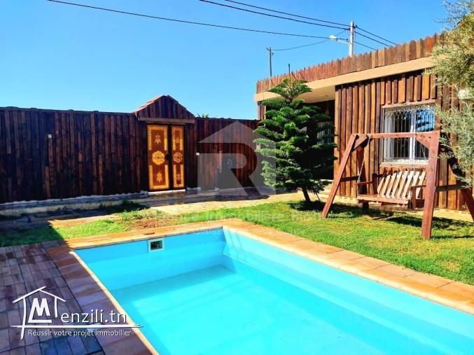 À LOUER (Courte Durée) | Coquette Villa S+2 avec piscine et jardin - Soviva – Kantaoui