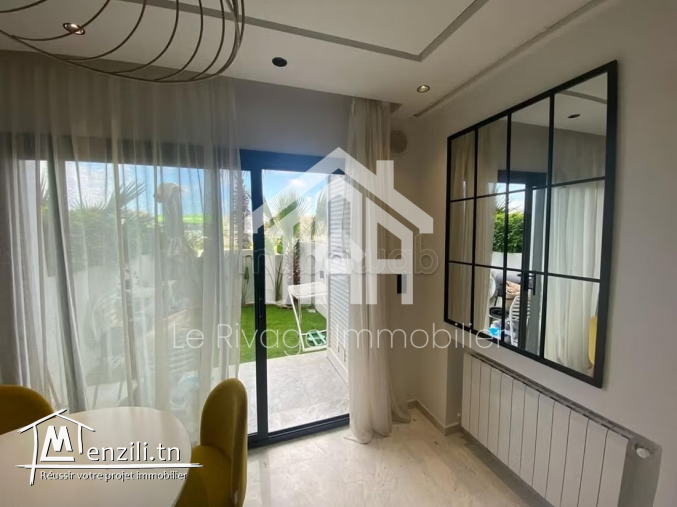 un appartement S1 meublé avec jardin