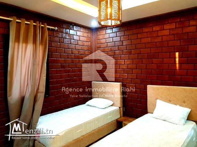 À LOUER (Par Jour) – Complexe de 4 Appartements S+2 avec Piscine Commune à Soviva – Kantaoui