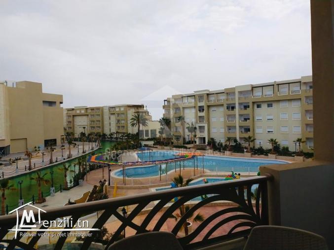 À LOUER (Courte Durée) – Appartement S+2 Meublé à Palm Lake Resort – Folla, Monastir
