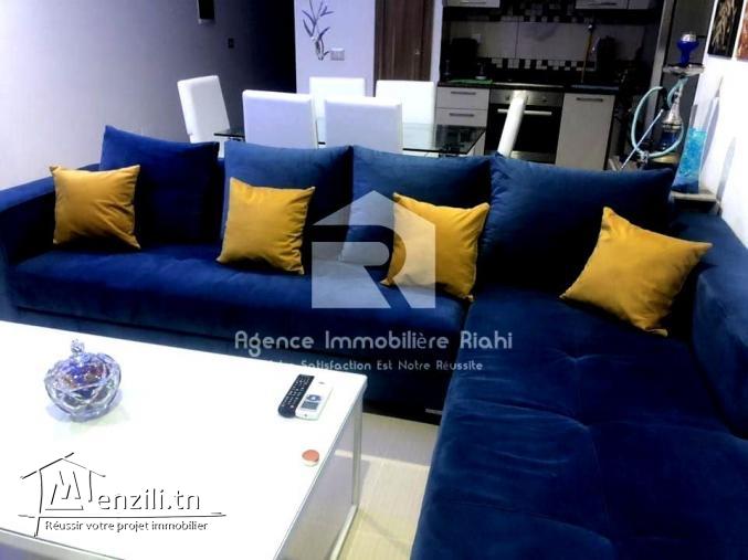 À LOUER (Courte durée) – Appartement S+2 meublé en front de mer – Chatt Mariem, Sousse