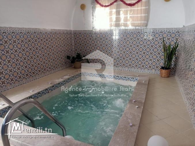À LOUER (Courte Durée) | Villa S+3 avec Piscine & Jacuzzi | Akouda – Campagne de Sousse