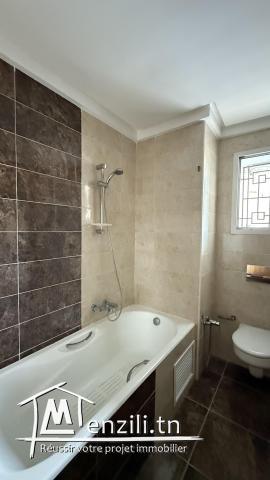 A louer appartement S+2 cité Nasr 2, derrière clinique Amilcar.