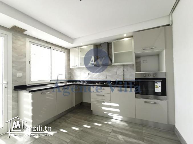 un appartement s2 à la soukra avec jardin