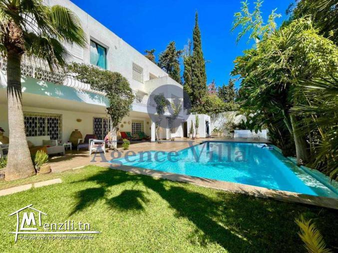 un réez de chaussée de villa à gammarth