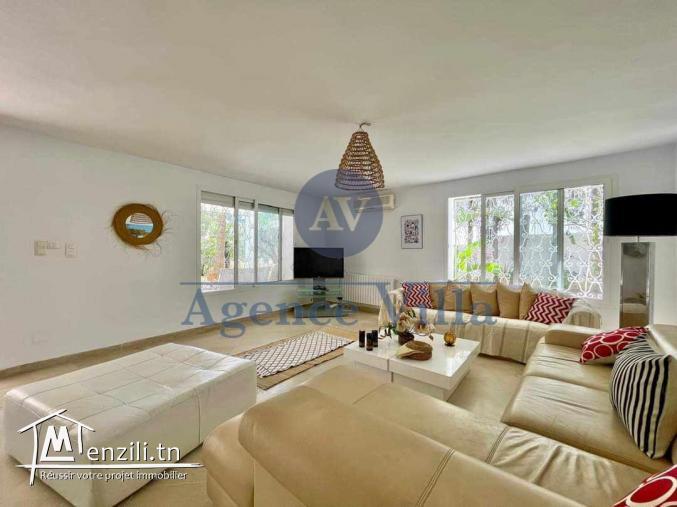 un réez de chaussée de villa à gammarth