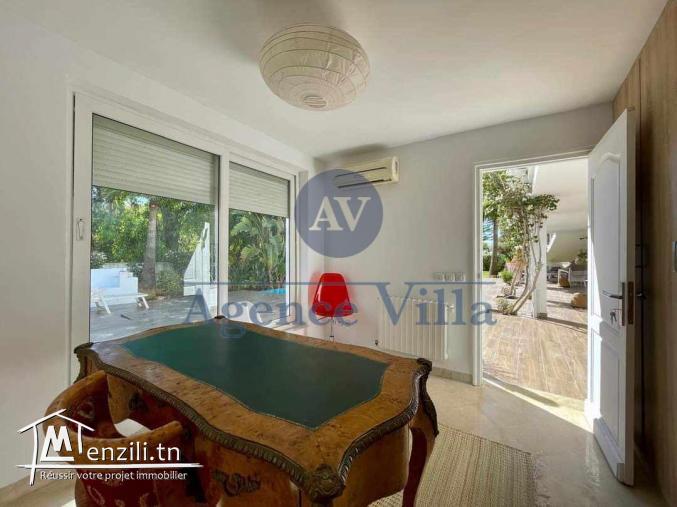 un réez de chaussée de villa à gammarth