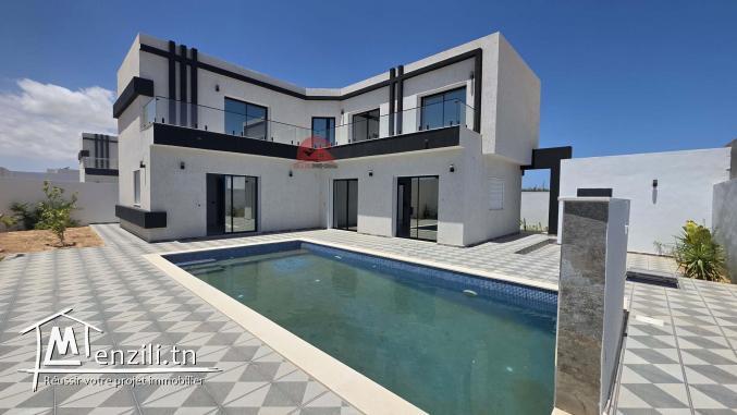 Villa neuve avec titre bleu à Tezdaine Djerba ZA