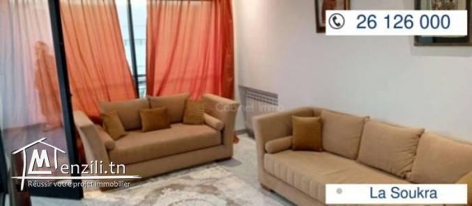 Location S1 Meublé au 2 ème étage  à La Soukra