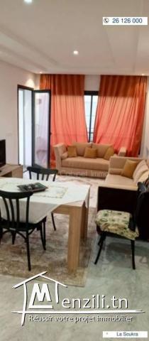 Location S1 Meublé au 2 ème étage  à La Soukra