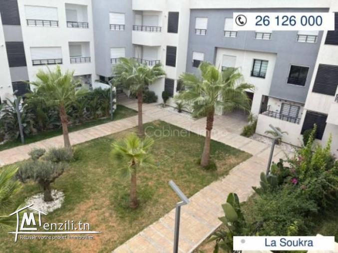Location S1 Meublé au 2 ème étage  à La Soukra