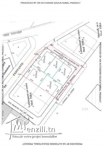 Terrain titré lotis à batir pour villa
