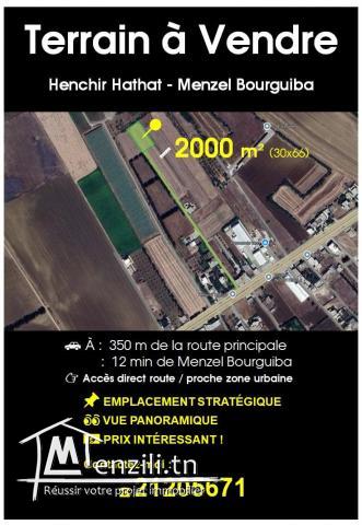 Terrain à vendre hathat أرض للبيع بالحتحات