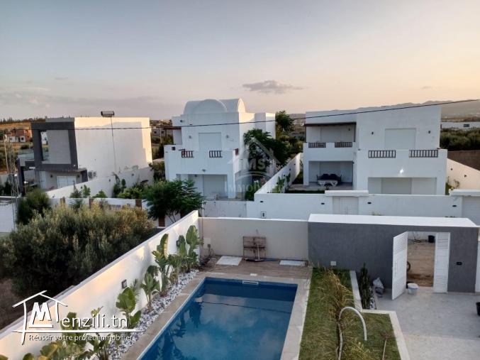 Villa S+5 toute neuve avec piscine à vendre à Hammamet Sud 51355351
