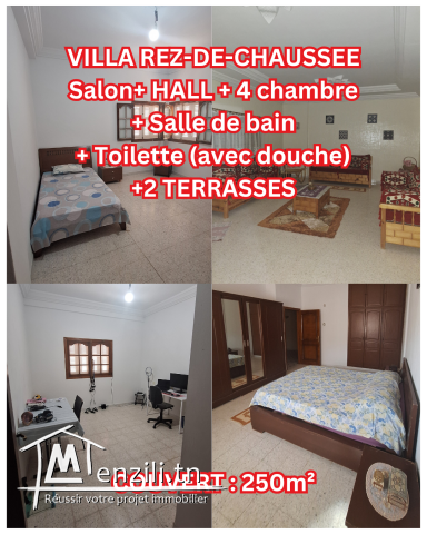 2 VILLAS + 1 STUDIO à vendre JENDOUBA (TEL: 28662633)