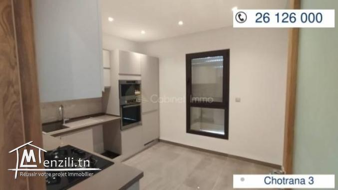 Location étage de villa S3 à La Soukra Chotrana 3