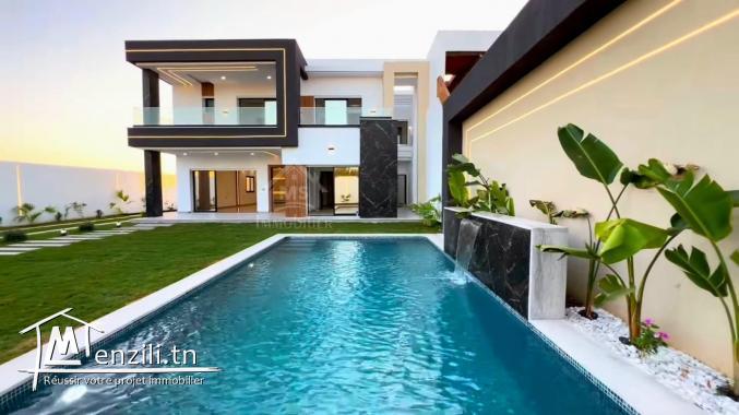 Villa toute neuve S+5 avec piscine à vendre à Hammamet Sud 51355351
