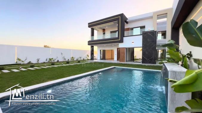 Villa toute neuve S+5 avec piscine à vendre à Hammamet Sud 51355351