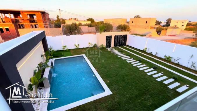 Villa toute neuve S+5 avec piscine à vendre à Hammamet Sud 51355351