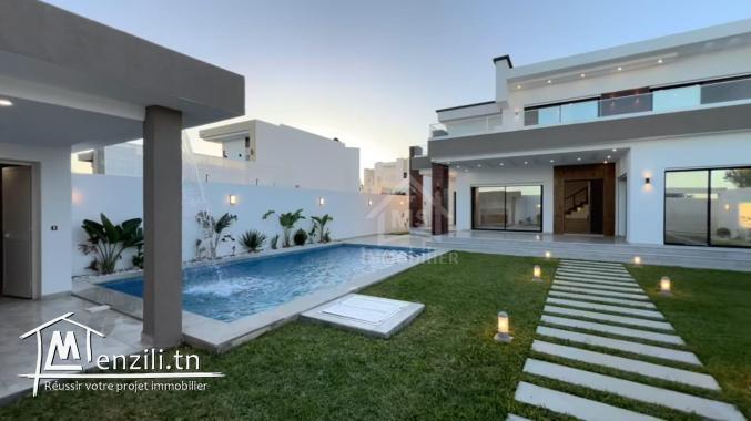 Villa S+4 toute neuve avec piscine à vendre à Hammamet Sud 51355351