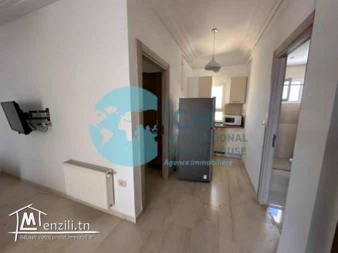 À Louer – Appartement S1 Meublé Haut Standing avec Grande Terrasse – Hammam Sousse
