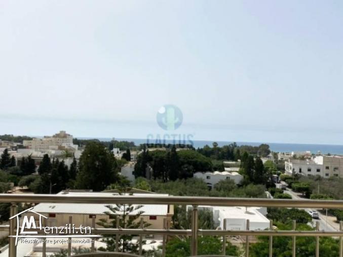 Location annuelle S2 meublé Vue De Mer à Jasmin Nabeul.